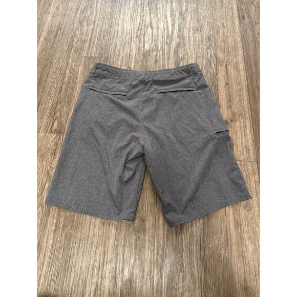 Abbot Main Mens Cargo Shorts 34 Black Performance Zip Pockets Lightweight Tie - Picture 7 of 9